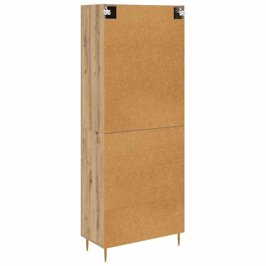 Haut Armoire Chêne artisanal 69,5 x 34 x 180 cm - 8
