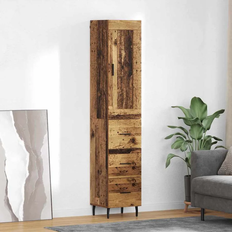 Haut Armoire Bois Ancien 34,5 x 34 x 180 cm Bois d'ingénierie