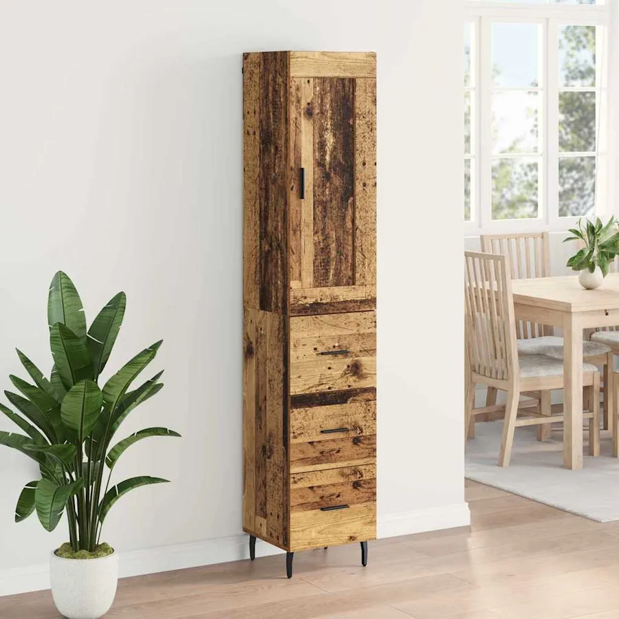 Haut Armoire Bois Ancien 34,5 x 34 x 180 cm Bois d'ingénierie - 4
