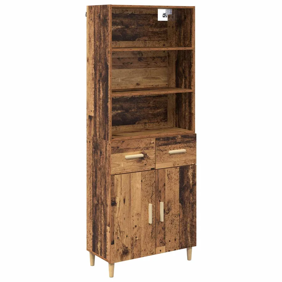 Haut Armoire Bois Ancien 69,5 x 32,5 x 180 cm Bois d'ingénierie - 2
