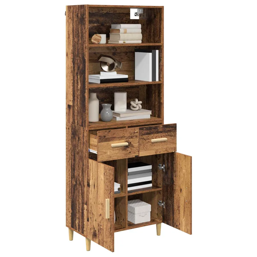 Haut Armoire Bois Ancien 69,5 x 32,5 x 180 cm Bois d'ingénierie - 3