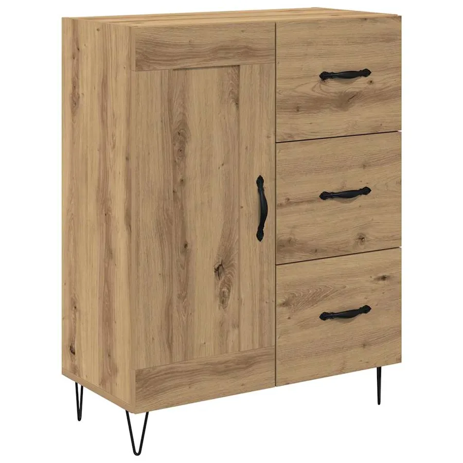 Haut Armoire 2 pcs Chêne artisanal 69,5 x 34 x 180 cm - 6