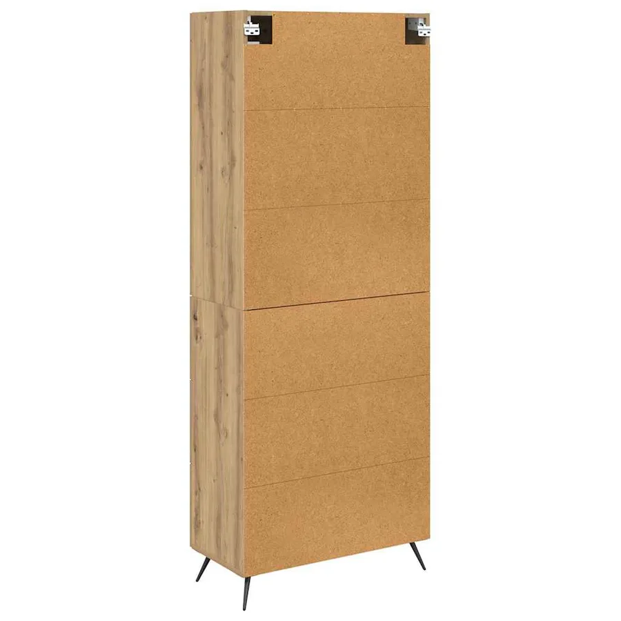 Buffet avec étagère 2 pcs Chêne artisanal 69,5 x 34 x 180 cm - 8