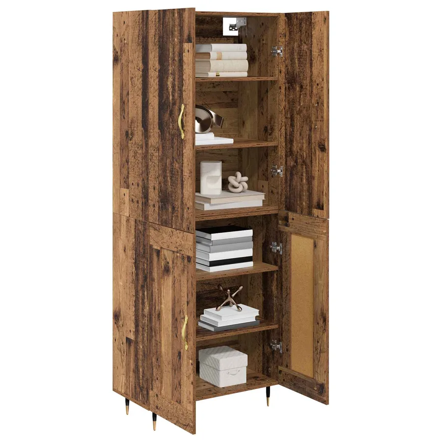 Haut Armoire Bois Ancien 69,5 x 34 x 180 cm Bois d'ingénierie - 3