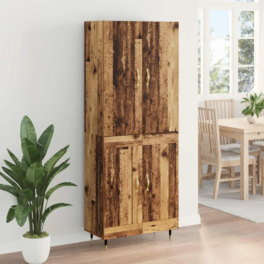 Haut Armoire Bois Ancien 69,5 x 34 x 180 cm Bois d'ingénierie - 4