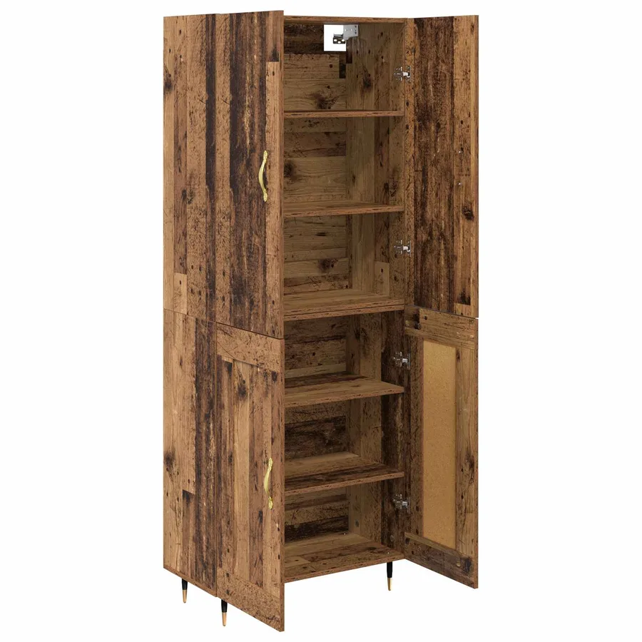 Haut Armoire Bois Ancien 69,5 x 34 x 180 cm Bois d'ingénierie - 5