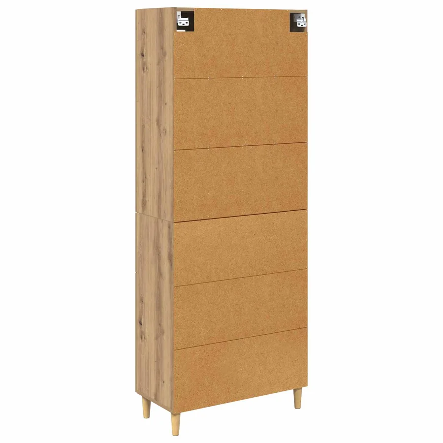 Haut Armoire Chêne artisanal 69,5 x 34 x 180 cm - 10