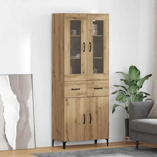 Haut Armoire Chêne artisanal 69,5 x 34 x 180 cm