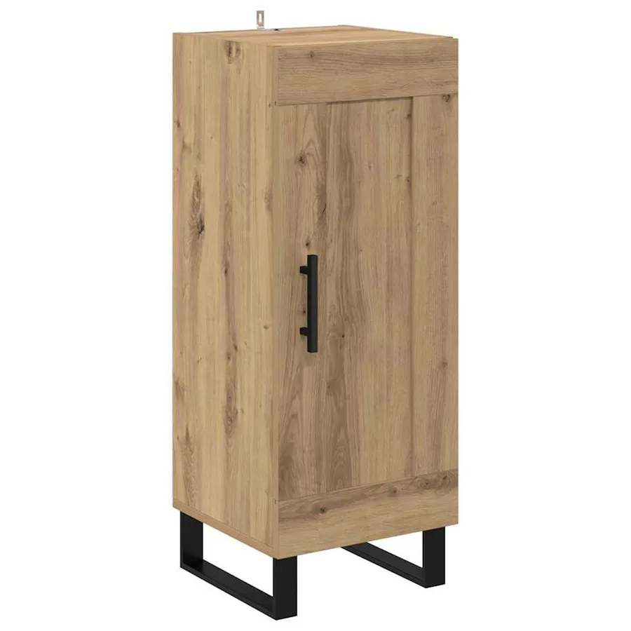 Haut Armoire Chêne artisanal 34,5 x 34 x 180 cm - 7