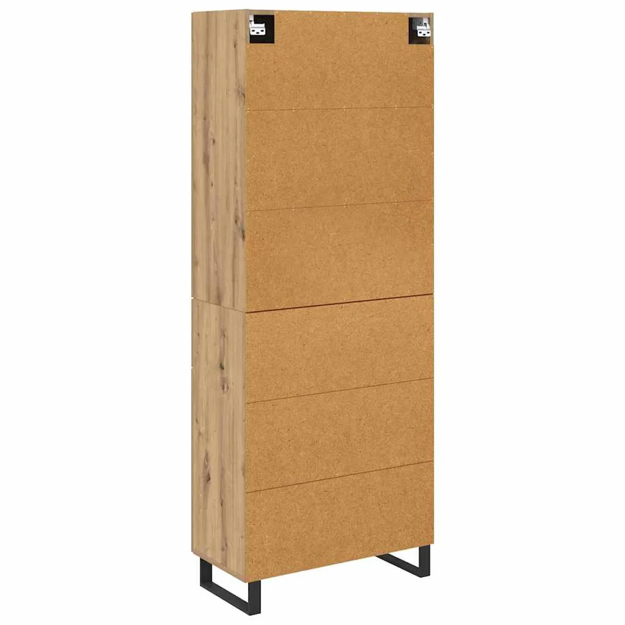 Haut Armoire 2 pcs Chêne artisanal 69,5 x 34 x 180 cm - 8