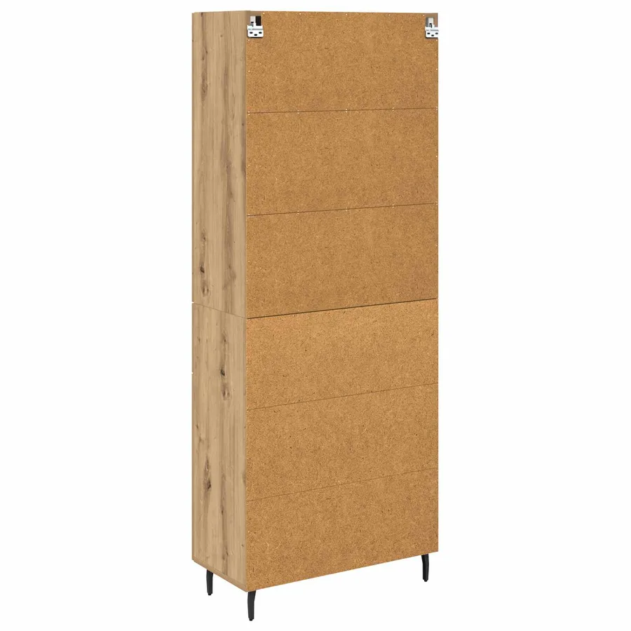 Haut Armoire 2 pcs Chêne artisanal 69,5 x 34 x 180 cm - 10