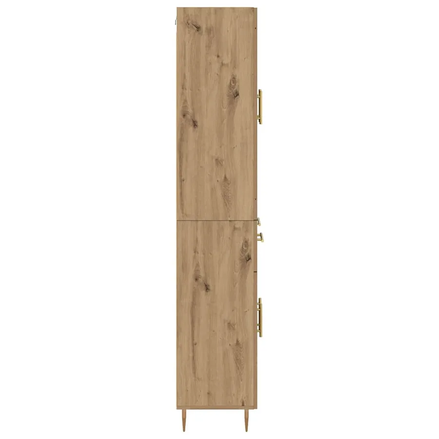 Haut Armoire 2 pcs Chêne artisanal 69,5 x 34 x 180 cm - 9