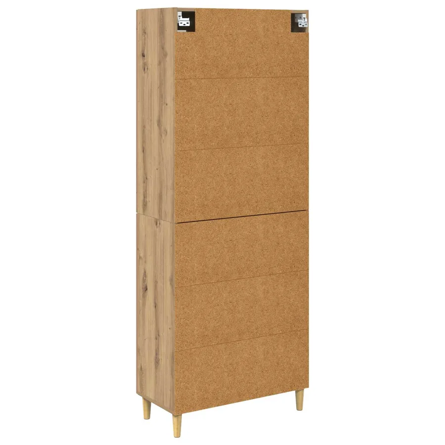 Haut Armoire Chêne artisanal 69,5 x 34 x 180 cm - 8