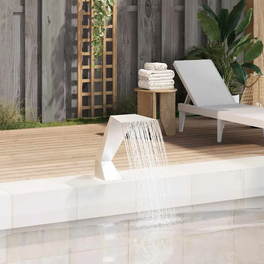 Fontaine d'étang Acier inoxydable 64 x 30 x 52 cm Argenté