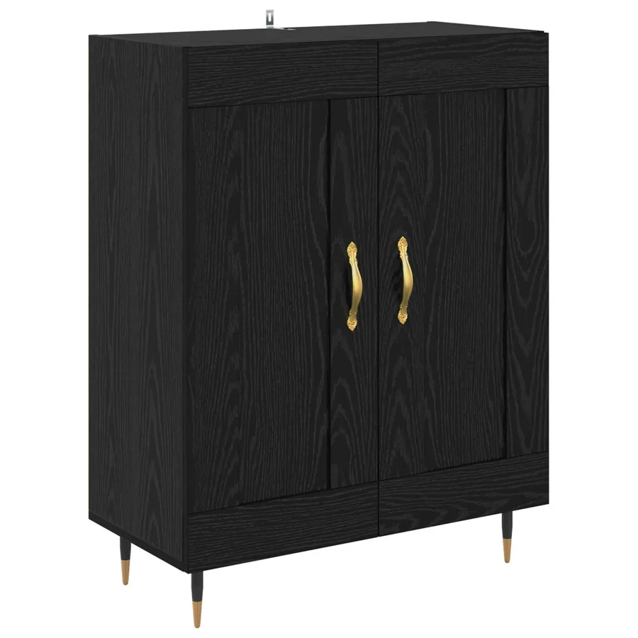 Haut Armoire Chêne noir 69,5 x 34 x 180 cm Bois d'ingénierie - 6