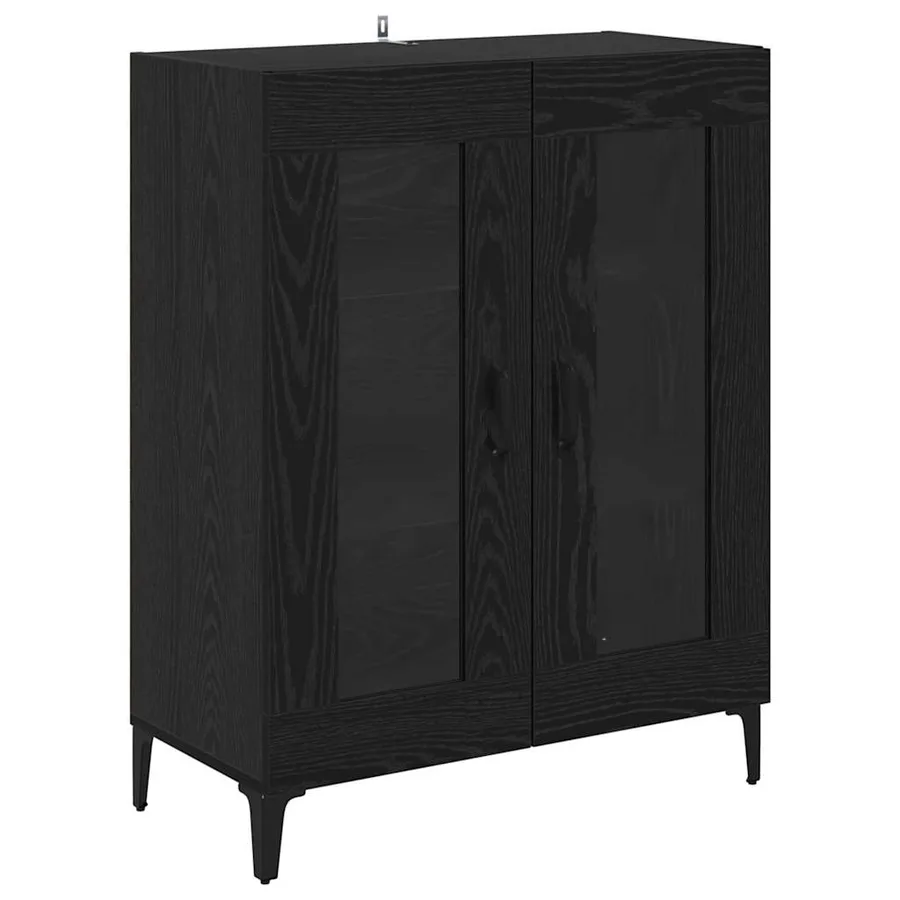 Haut Armoire Chêne noir 69,5 x 34 x 180 cm Bois d'ingénierie - 6