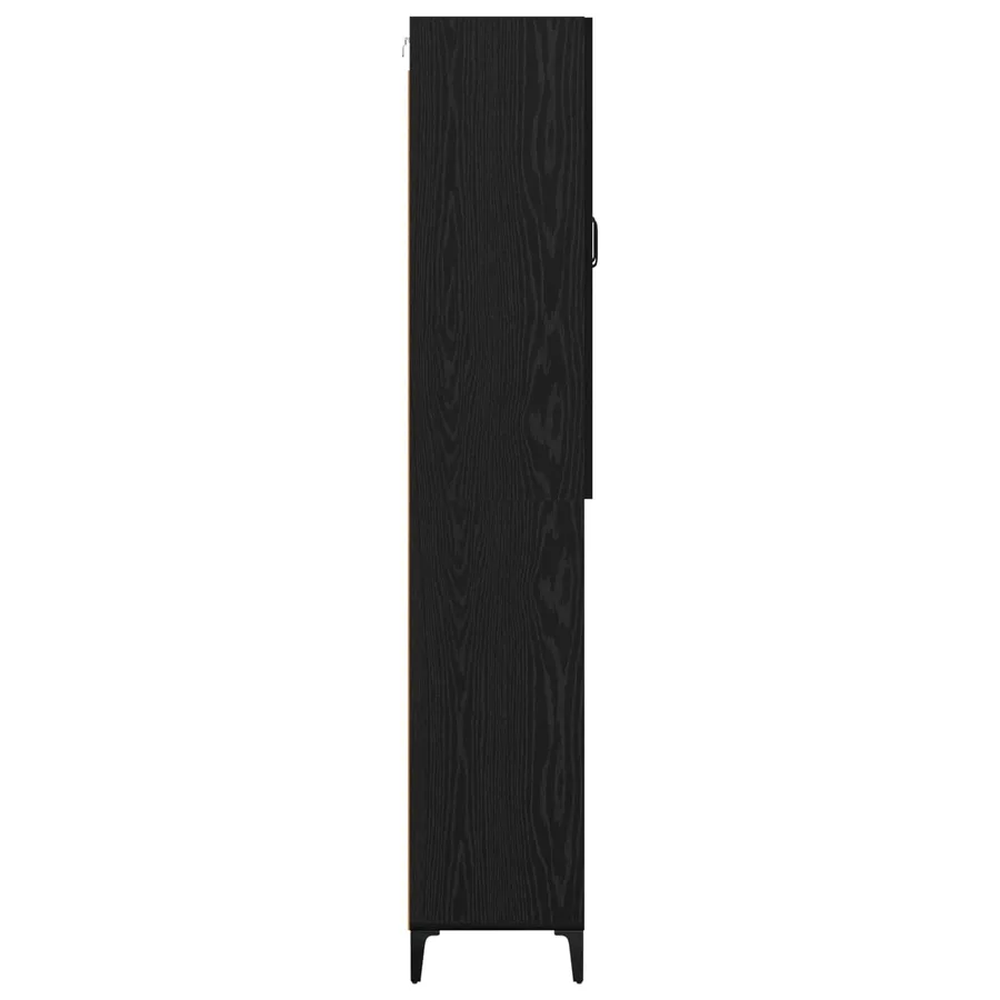Haut Armoire Chêne noir 69,5 x 34 x 180 cm Bois d'ingénierie - 9