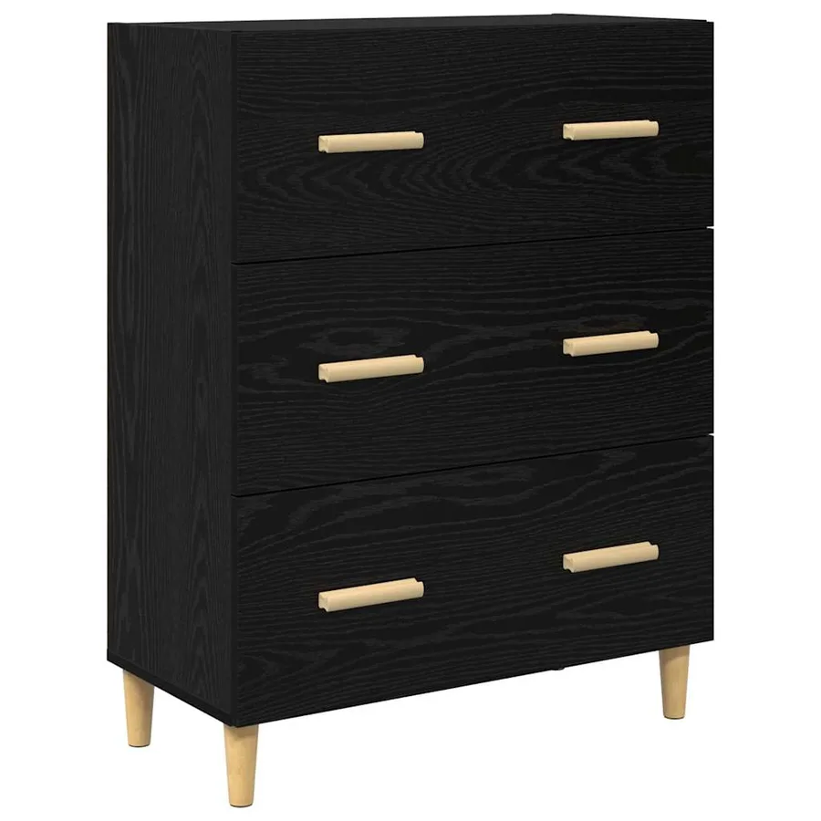 Haut Armoire Chêne noir 69,5 x 32,5 x 180 cm Bois d'ingénierie - 6
