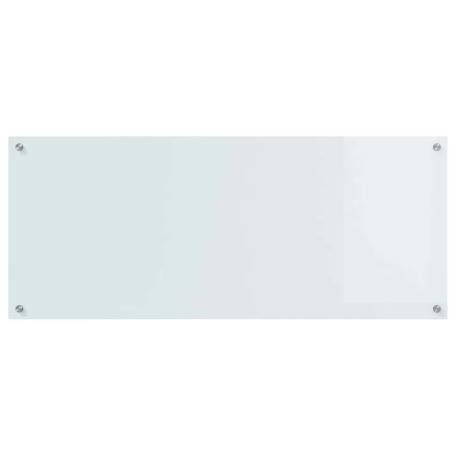 Crédence de cuisine 2 pcs Blanc 120 x 50 cm verre trempé - 4