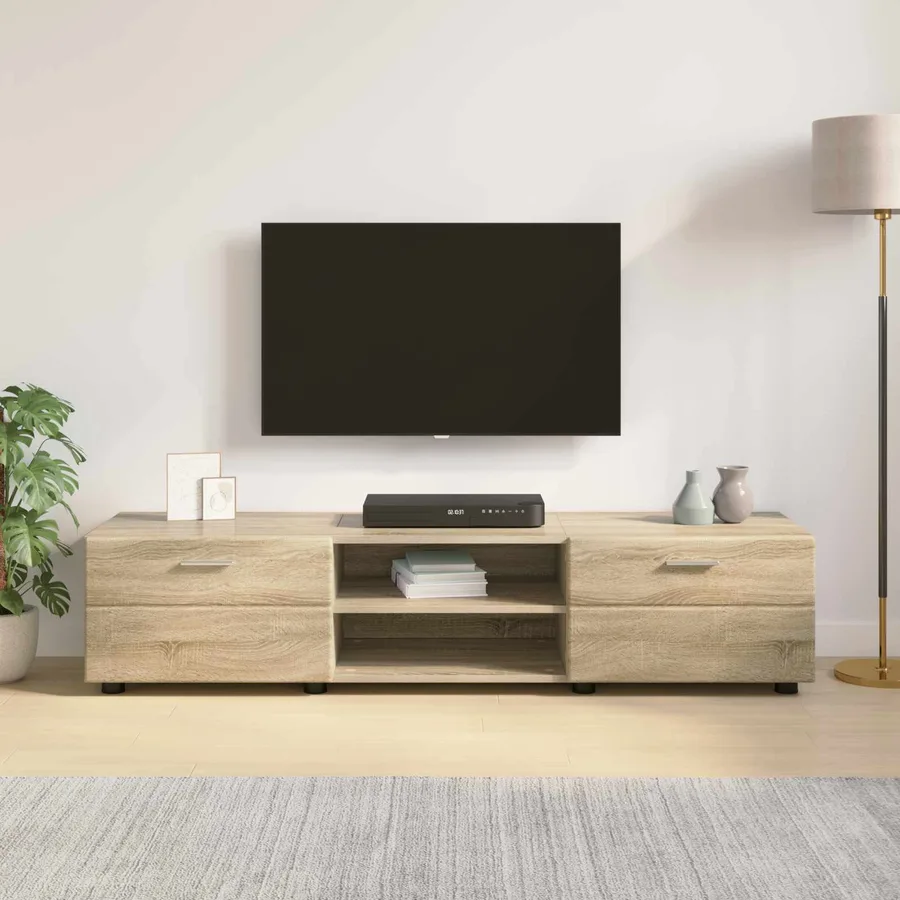 Cabinet en Bois Chêne Sonoma 150 x 39 x 30 cm Bois d'ingénierie - 4