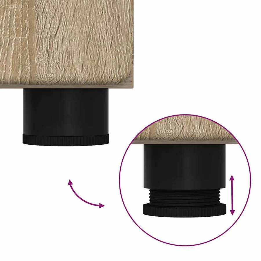 Ensemble meuble TV FLORIN 3 pcs Chêne Sonoma Bois d'ingénierie - 15