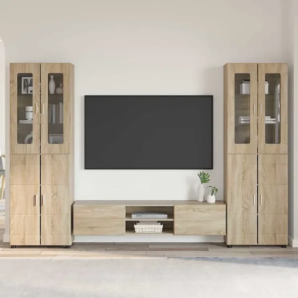 Ensemble meuble TV FLORIN 3 pcs Chêne Sonoma Bois d'ingénierie
