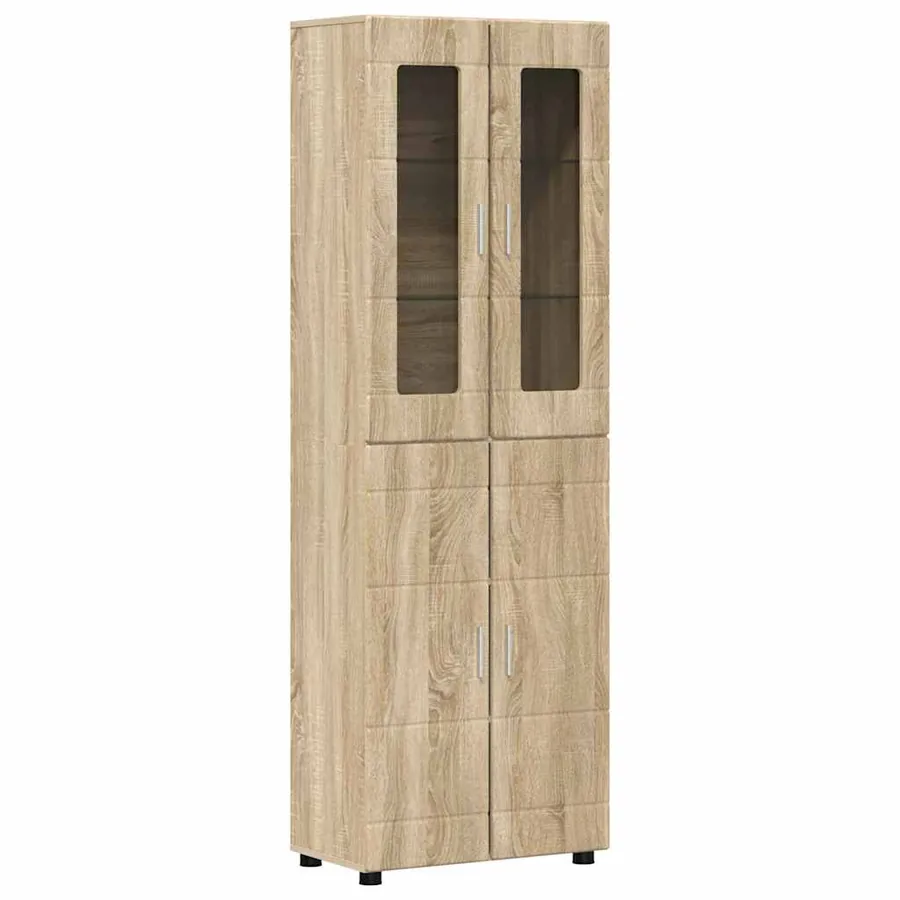 Ensemble meuble TV FLORIN 3 pcs Chêne Sonoma Bois d'ingénierie - 7