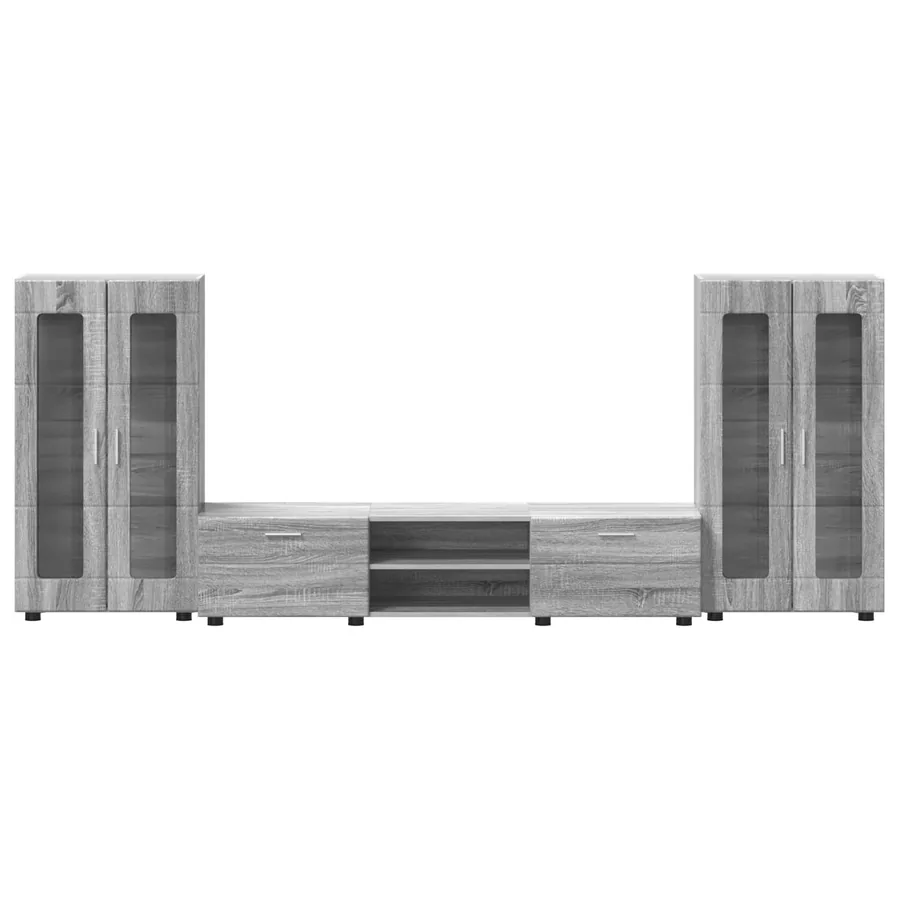 Ensemble meuble TV FLORIN 3 pcs Gris Sonoma Bois d'ingénierie - 9