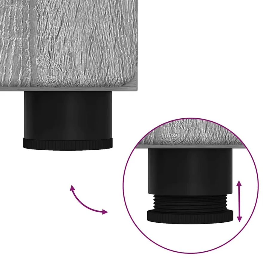 Ensemble meuble TV FLORIN 3 pcs Gris Sonoma Bois d'ingénierie - 15