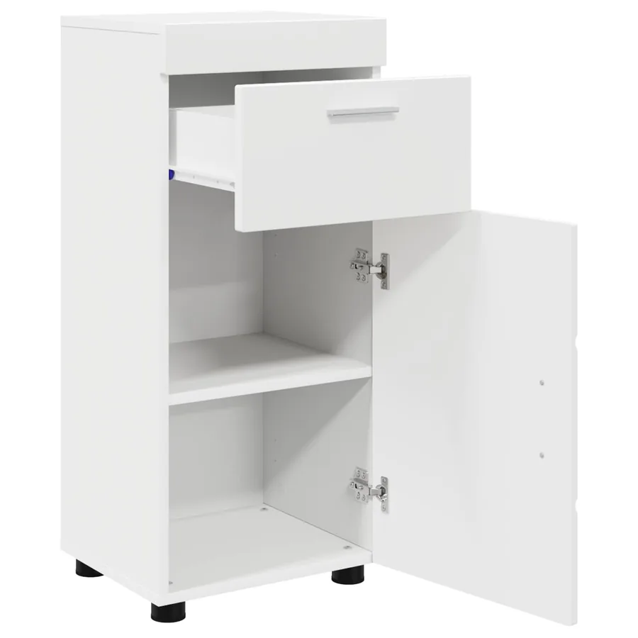 Ensemble d'armoire de salle de bain avec tiroir TULUM Blanc - 5