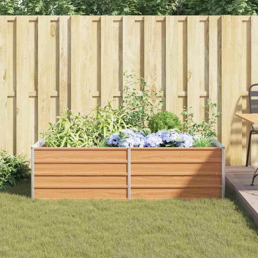 Jardinière surélevée Marron Clair 160 x 80 x 45 cm - 4