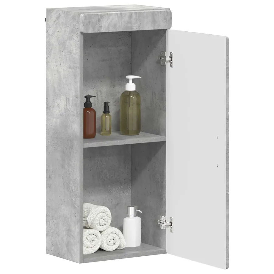 Armoire murale de salle de bain avec étagère TULUM Gris béton - 3