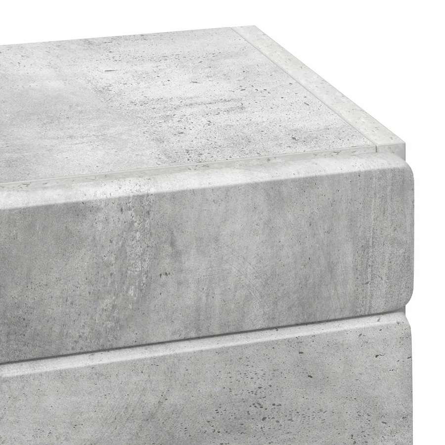 Armoire murale de salle de bain avec étagère TULUM Gris béton - 9