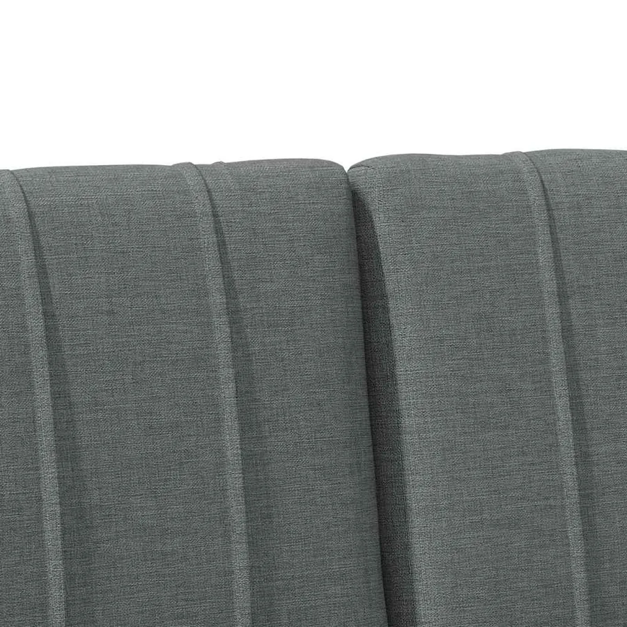 Tête de lit capitonnée Gris foncé 160 cm Pin massif - 7