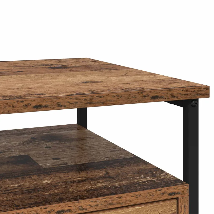 Cabinet de chevet Bois ancien 40 x 42 x 55 cm Bois d'ingénierie - 8