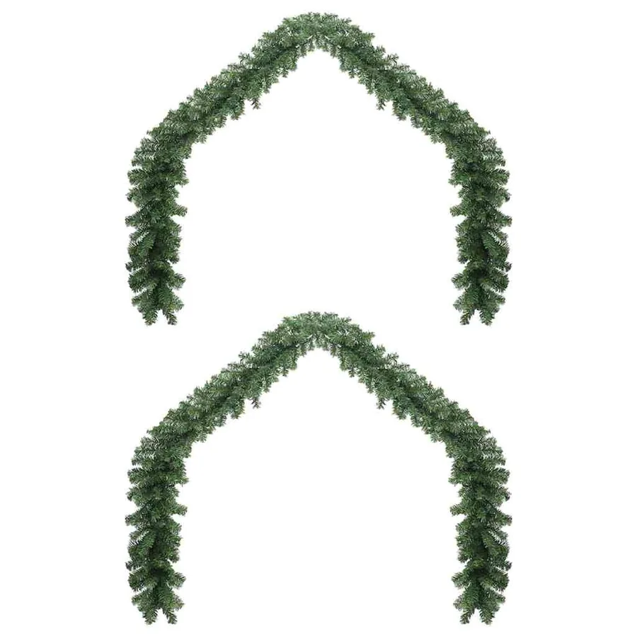 Guirlande de Noël 2 pcs Vert 20 m PVC - 3
