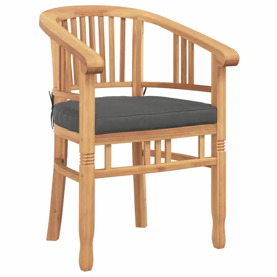 Chaise 2 pcs Marron 63 x 58 x 89 cm Bois de teck massif - 4