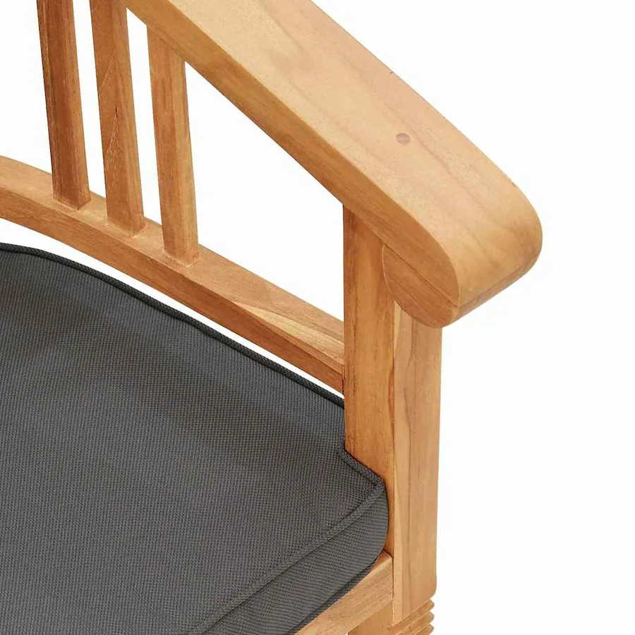 Chaise 2 pcs Marron 63 x 58 x 89 cm Bois de teck massif - 9