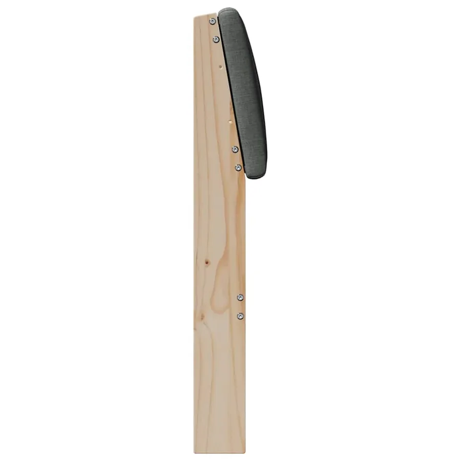 Tête de lit capitonnée Gris foncé 180 cm Pin massif - 5