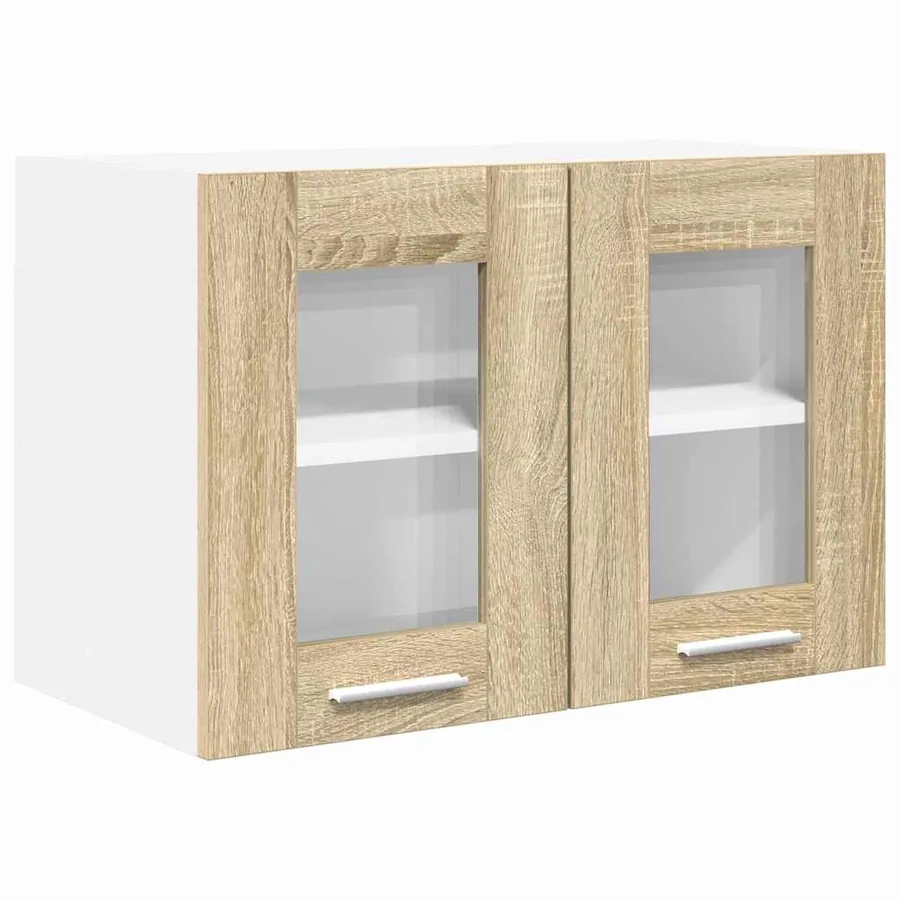 Armoire suspendue avec porte 2 pcs Chêne Sonoma 60 x 31 x 40 cm - 5