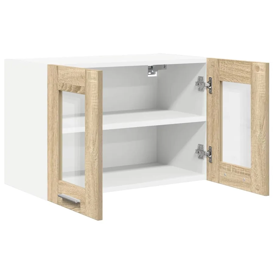 Armoire suspendue avec porte 2 pcs Chêne Sonoma 60 x 31 x 40 cm - 6