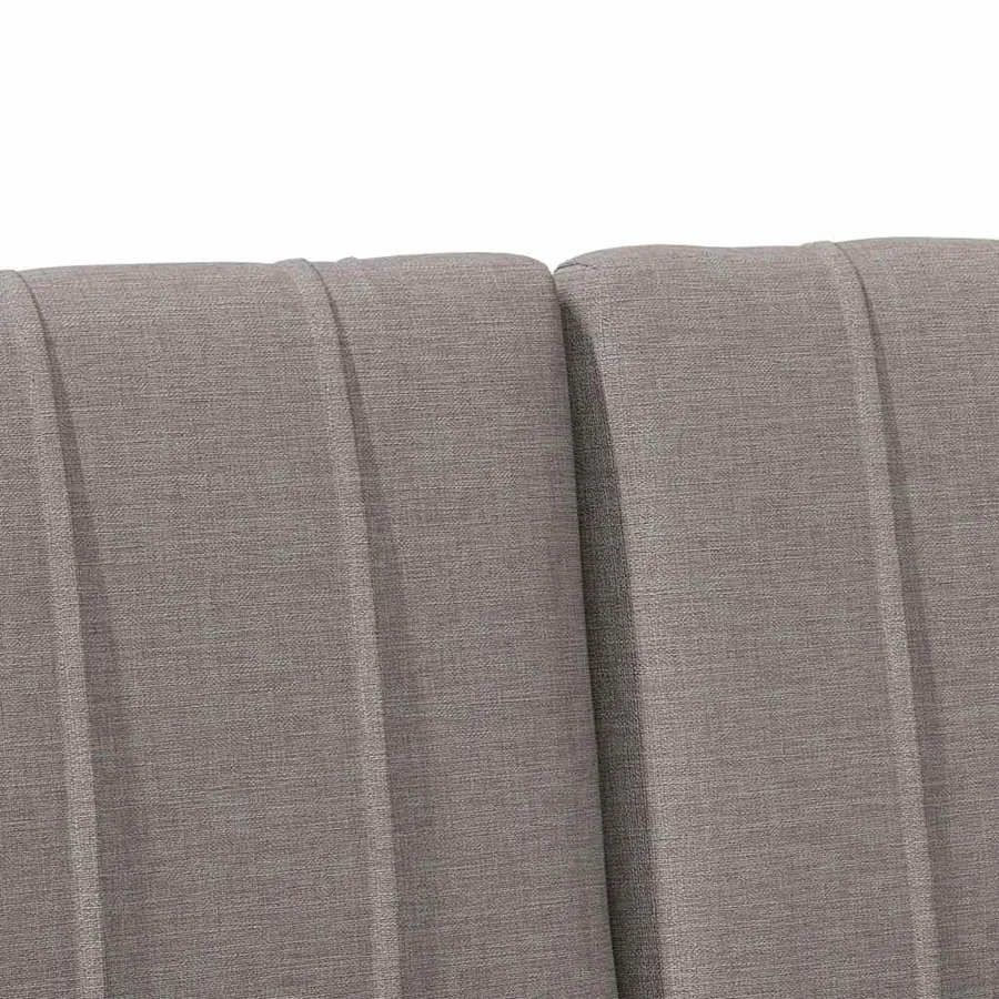 Tête de lit capitonnée Taupe 180 cm Pin massif - 7