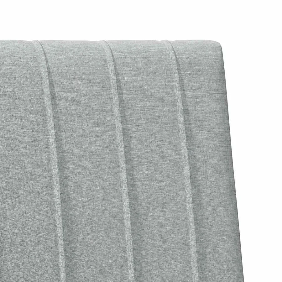 Tête de lit capitonnée Gris clair 100 cm Pin massif - 7
