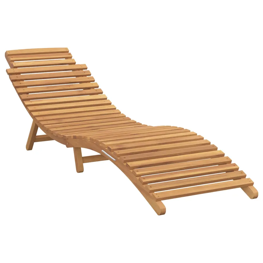 Transat Marron 198 x 55 x 58,5 cm Bois de teck massif - 2