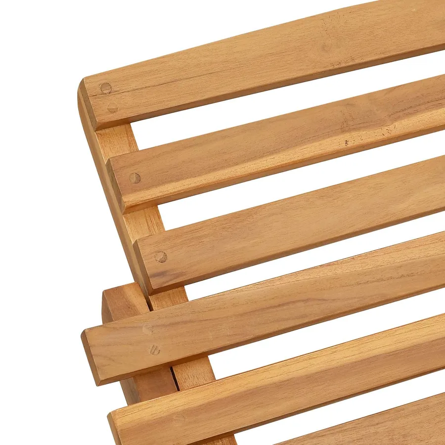 Transat Marron 198 x 55 x 58,5 cm Bois de teck massif - 7