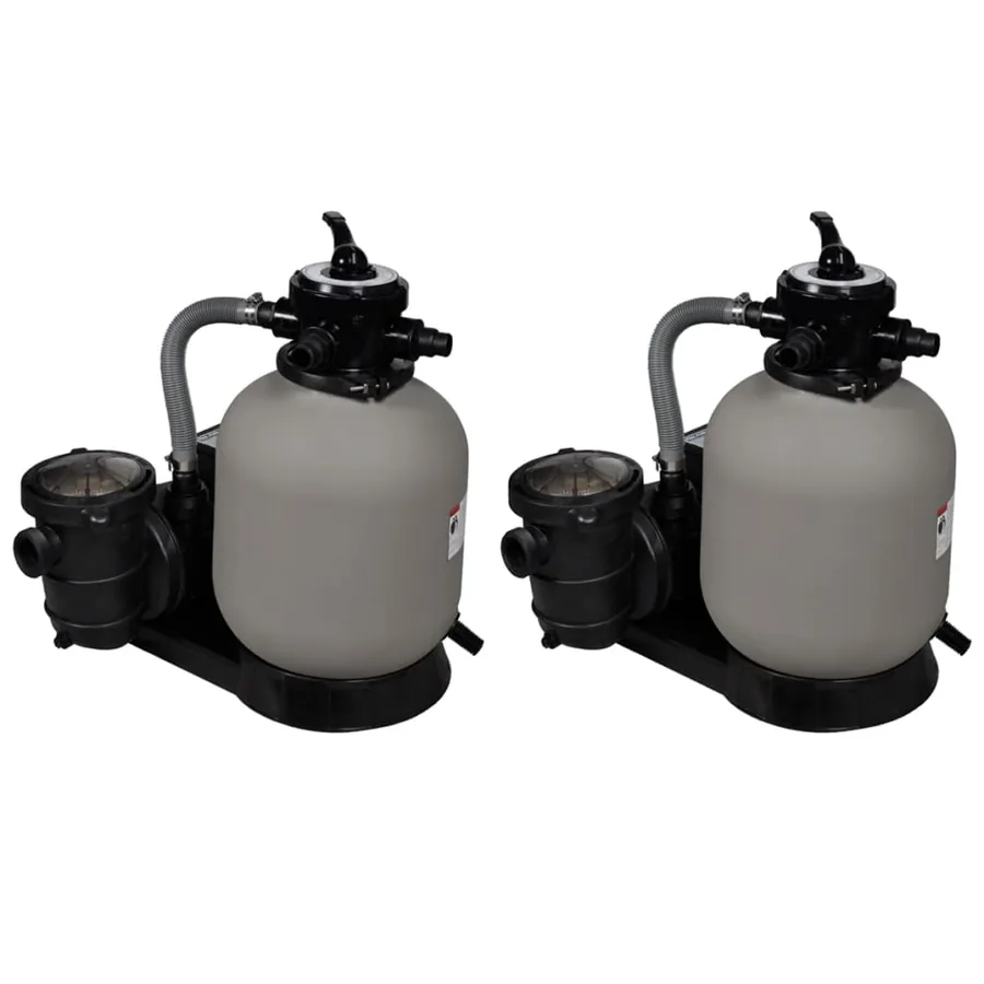 Sand filter pumps 2 pcs 600 W 17000 l/h