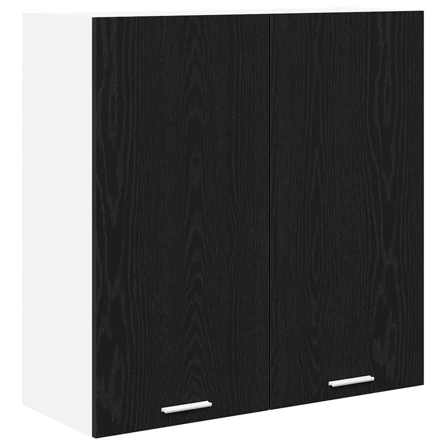Armoire suspendue Chêne noir 80 x 31 x 80 cm Bois d'ingénierie - 2