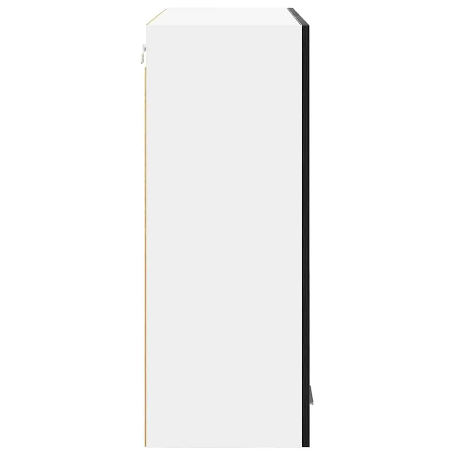 Armoire suspendue Chêne noir 80 x 31 x 80 cm Bois d'ingénierie - 7