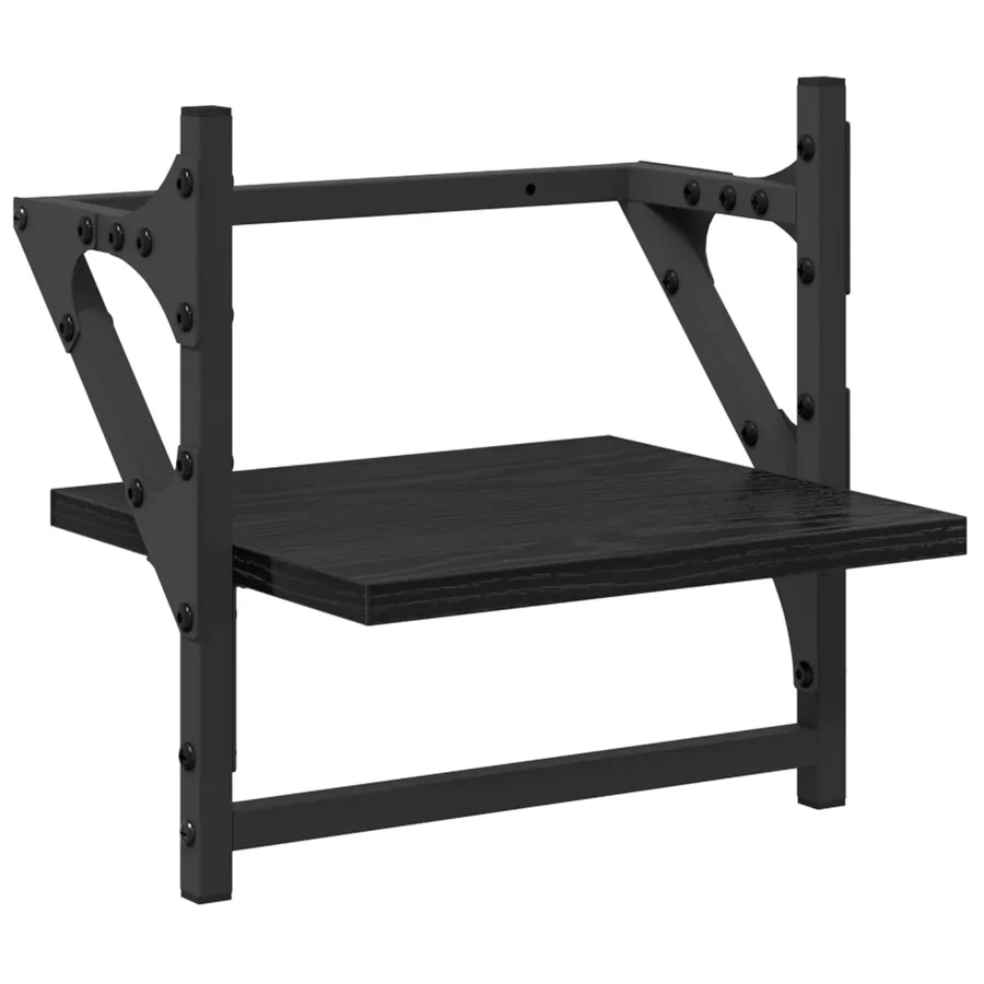 Ensemble d'étagères murales 6 pcs Chêne noir 100 x 25 x 30 cm - 5