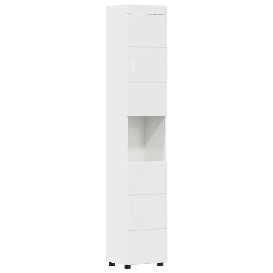 Ensemble d'armoire de salle de bain TULUM Blanc brillant - 2